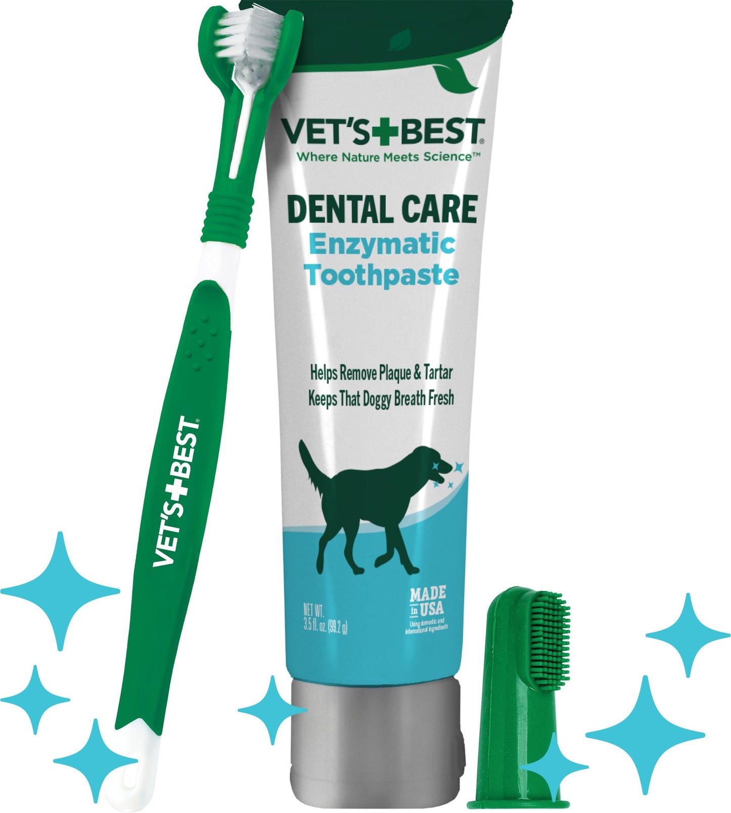 Dog Toothbrush & Toothpaste Kit