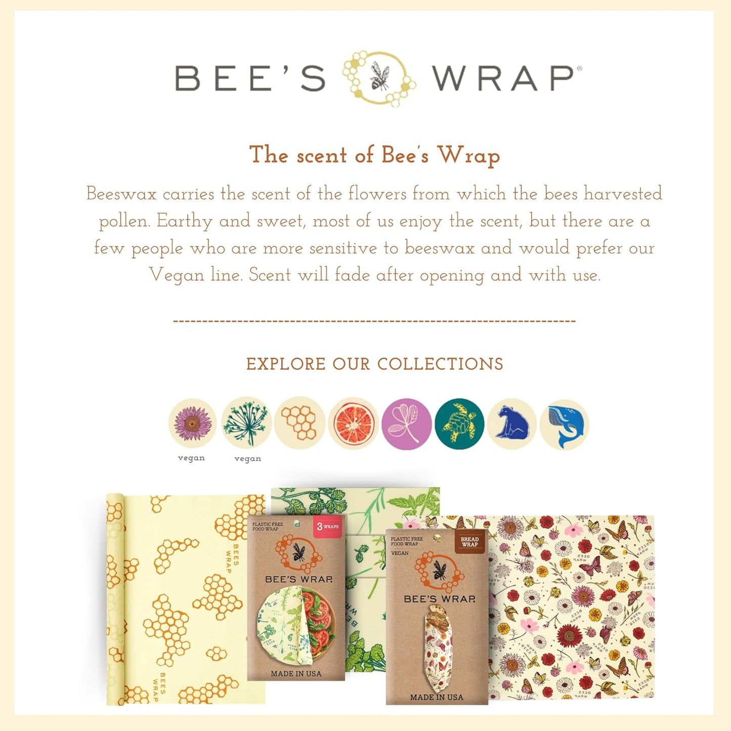 Reusable Beeswax Food Wraps