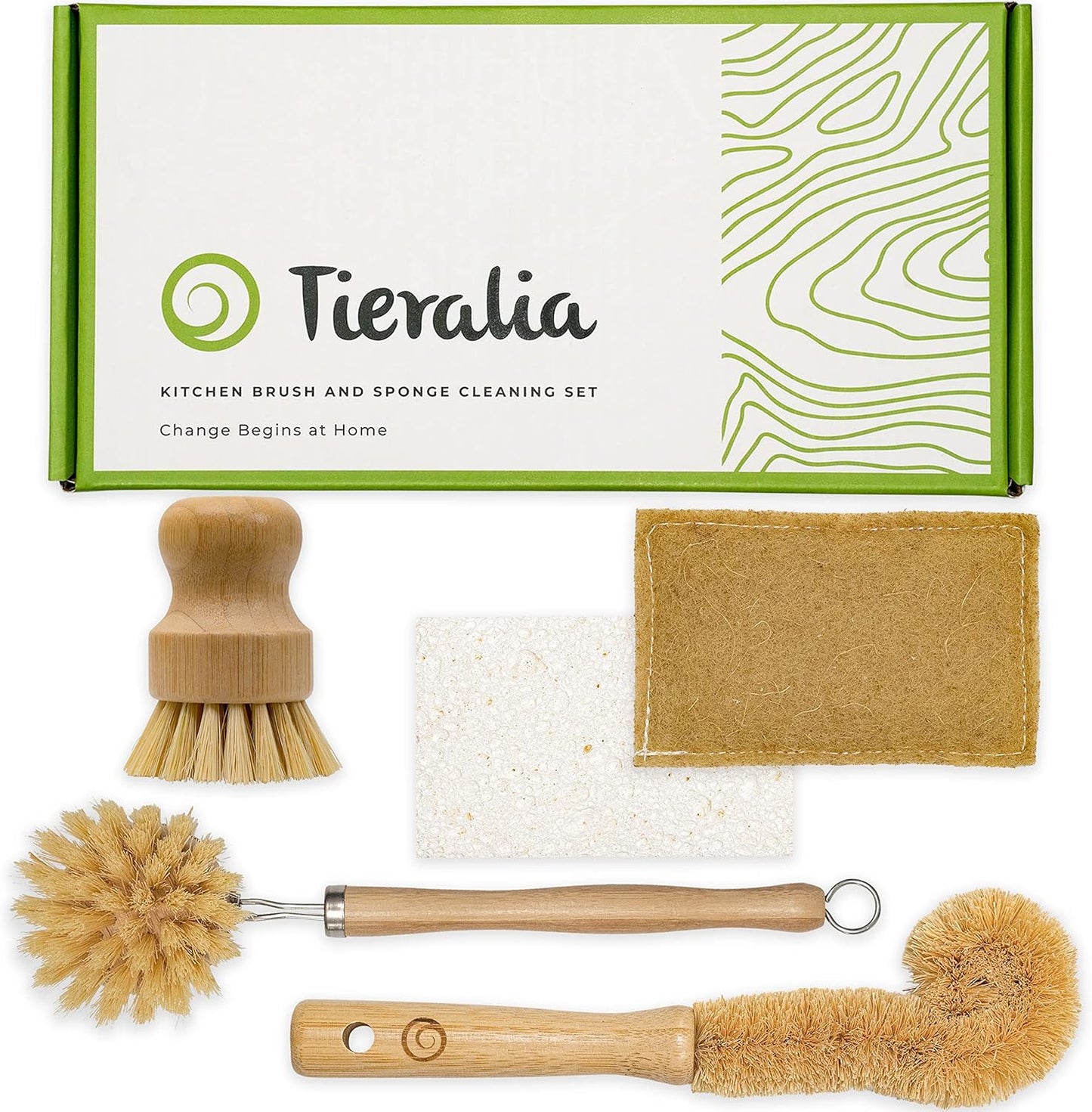 Bamboo Dish Brush Set