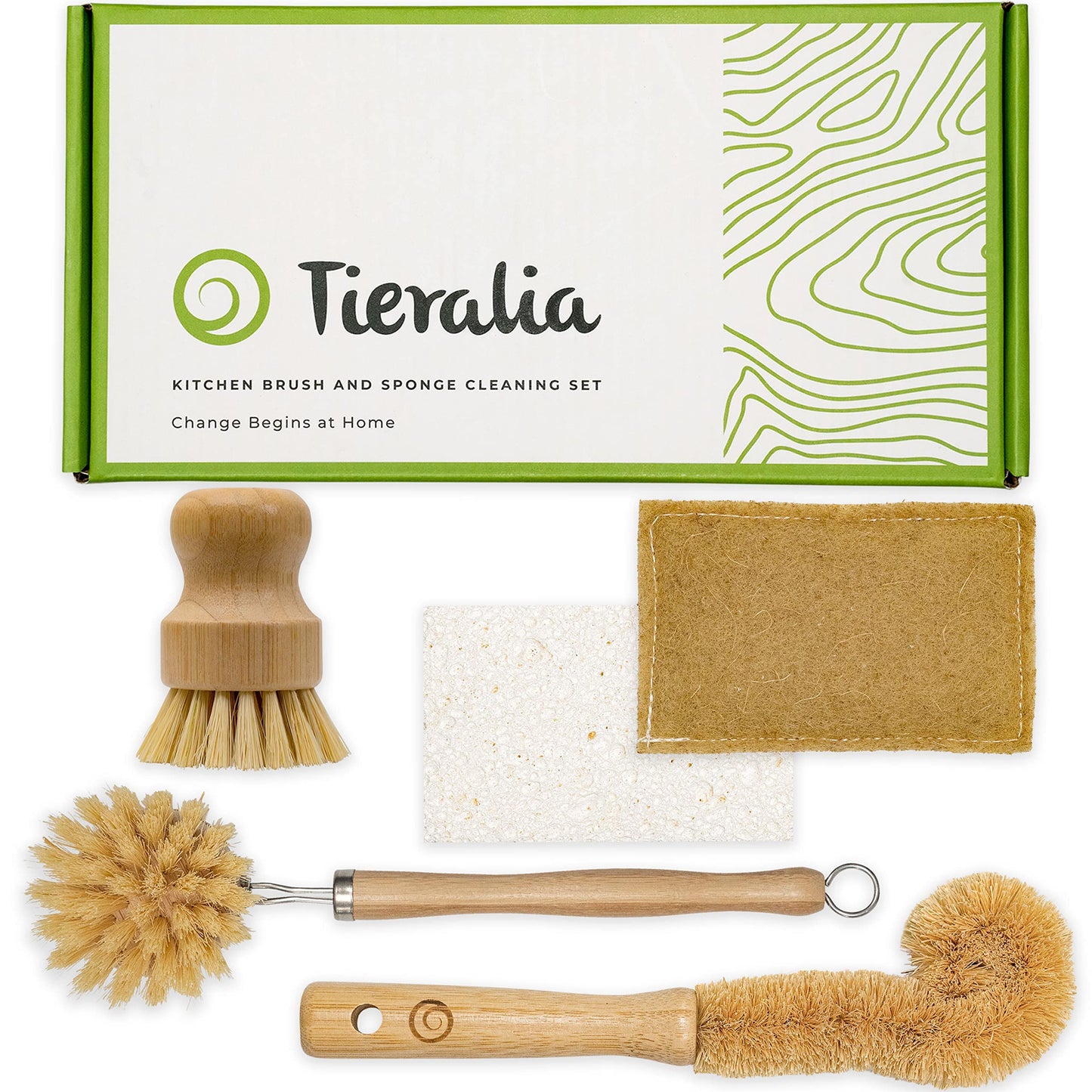 Bamboo Dish Brush Set